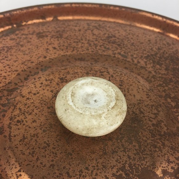 Weibro Chicago USA Lid Only Cake Cover Retro Rustic Decor Copper White READ - Picture 9 of 12